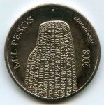 1000 песо 2008 г. Пасхи остров(17) -13 - реверс