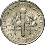 10 центов 1966 г. США(21) - 2215.1 - реверс