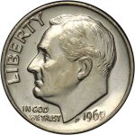 10 центов 1969 г. США(21) - 2215.1 - аверс