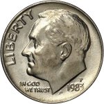 10 центов 1983 г. США(21) - 2215.1 - аверс