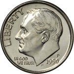 10 центов 1990 г. США(21) - 2215.1 - аверс