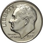 10 центов 1996 г. США(21) - 2215.1 - реверс