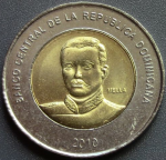 10 песо 2010 г. Доминиканская республика(7) -22 - реверс