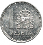 1 песета 1988 г. Испания(10) -411.6 - аверс