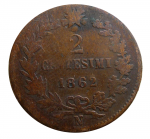 2 сентесеми 1862 г. Италия(10) - 266.5 - аверс