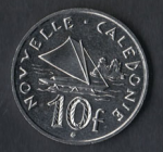 10 франков 2009 г. Новая Каледония(16) - 17.2 - аверс