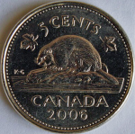 5 центов 2006 г. Канада(11) -241.3 - аверс