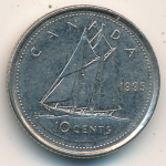 10 центов 1995 г. Канада(11) -241.3 - аверс