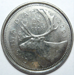 25 центов 2003 г. Канада(11) -241.3 - аверс