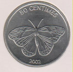 50 сантимов 2002 г. ДР  Конго (8) - 310.3 - аверс