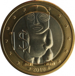 1 доллар 2010 г. Острова Кука(17) - 1535.6 - аверс