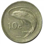 10 центов 1995 г. Мальта(14) -496.3 - аверс