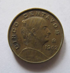5 сентаво 1962 г. Мексика(14) - 14.3 - аверс