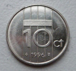 10 центов 1996 г. Нидерланды(15) -250.3 - аверс
