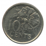 10 центов 1999 г. Тринидад и Тобаго(22) - 8.4 - аверс