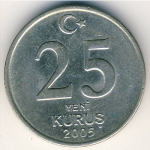 25 кирш 2005 г. Турция(23) - 88.1 - аверс