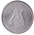 100 шиллингов 2004 г. Уганда(23) - 44.3 - аверс