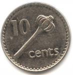 10 центов 1998 г. Фиджи(24) -10.8 - аверс