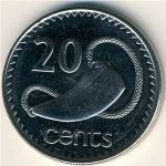 20 центов 1999 г. Фиджи(24) -10.8 - аверс