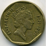 1 доллар 1996 г. Фиджи(24) -10.8 - реверс