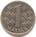 1 марка 1989 г. Финляндия(24) -510.5 - аверс