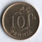 10 пенни 1980 г. Финляндия(24) -510.5 - аверс