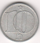 10 гелеров 1983 г. Чехия(25) - 148.2 - аверс