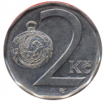 2 кроны 1998 г. Чехия(25) - 148.2 - аверс