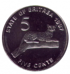5 центов 1997 г. Эритрея(26) - 5.1 - аверс