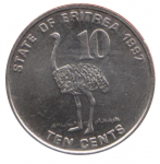 10 центов 1997 г. Эритрея(26) - 5.1 - аверс