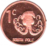 1 цент 2013 г. Южный полюс(27) -20 - аверс