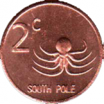 2 цента 2013 г. Южный полюс(27) -20 - аверс
