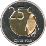 25 центов 2013 г. Южный полюс(27) -20 - аверс
