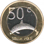 50 центов 2013 г. Южный полюс(27) -20 - аверс