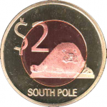 2 доллара 2013 г. Южный полюс(27) -20 - аверс