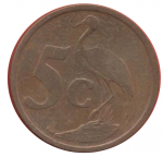 5 центов 2001 г. ЮАР(26) - 19 - аверс