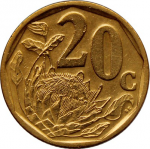 20 центов 2000 г. ЮАР(26) - 19 - аверс