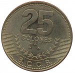 25 колон 2007 г. Коста-Рика(12) -2.6 - аверс
