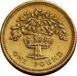 1 фунт 1992 г. Великобритания(5) -1989.8 - аверс