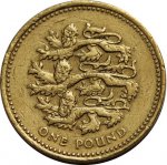 1 фунт 1997 г. Великобритания(5) -1989.8 - аверс