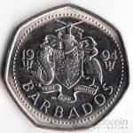 1 доллар 1994 г. Барбадос(2) -2.8 - реверс