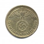 10 пфеннигов 1938 г. Германия(6) - 764.6 - реверс