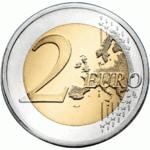 2евро 2005 г. Бельгия(3) - 436.2 - реверс