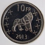 10 франков 2013 г. Катанга (11)  - 49.5 - аверс
