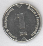 1 конвертируемая марка 2002 г. Босния и Герцеговина(3) - 8.9 - аверс