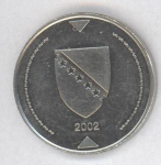 1 конвертируемая марка 2002 г. Босния и Герцеговина(3) - 8.9 - реверс