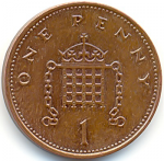 1 пенни 2000 г. Великобритания(5) -1989.8 - аверс
