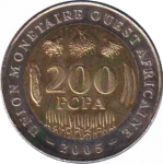 200 франков 2005 г. Западно-Африканские Штаты(8) -14.2 - аверс
