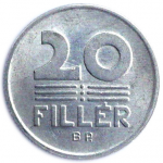 20 филлеров 1991 г. Венгрия(4) - 76.6 - аверс