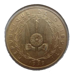 20 франков 1999 г. Джибути(7) -22.7 - реверс